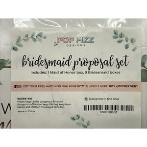 Bridesmaid Proposal Box Will You Be My Maid of Honor and Bridesmaid 10 Boxes